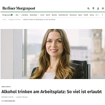 Foto  aus der Mediathek Alkohol trinken am Arbeitsplatz: So viel ist erlaubt Berliner Morgenpost 10/06/2023