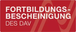 Logo Fortbildungsbescheinigung DAV