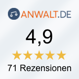 Anwalt.de Bewertungen von mgp Arbeitsrecht