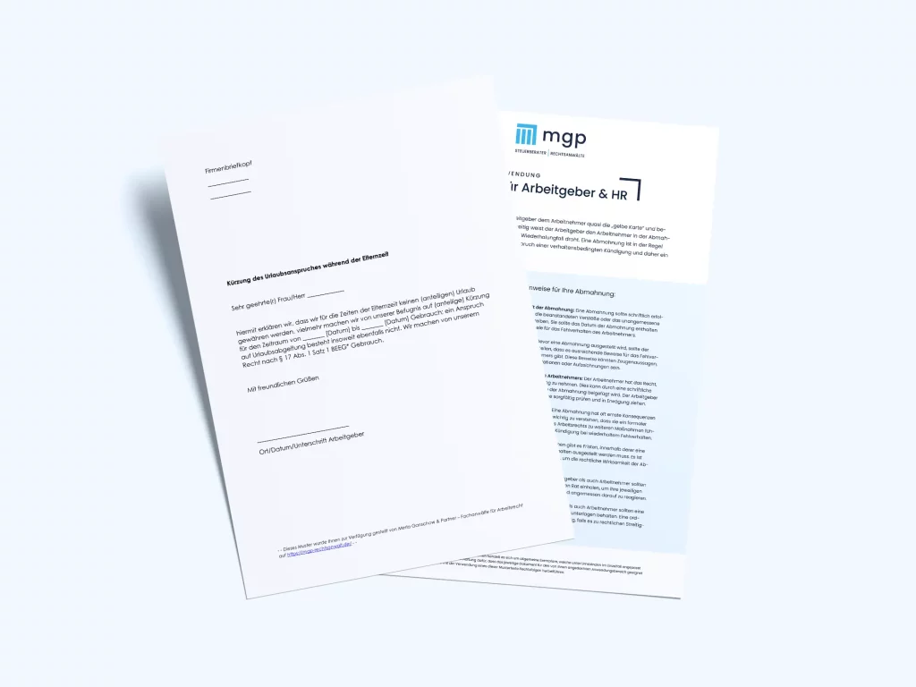 Mustervorlage für Elternzeit zum Download