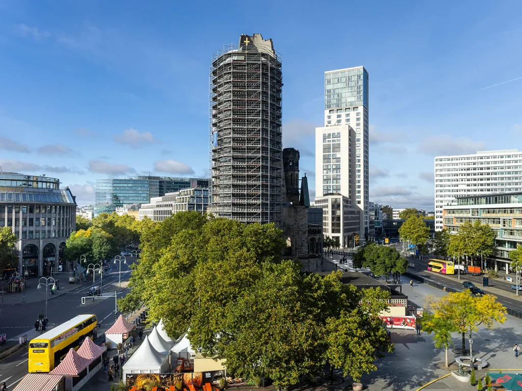Blick aus dem Büro bei mgp auf den Breitscheidtplatz
